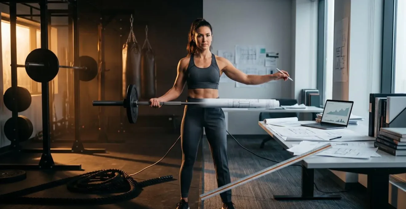 Personne appliquant une compétence sportive dans un contexte professionnel différent