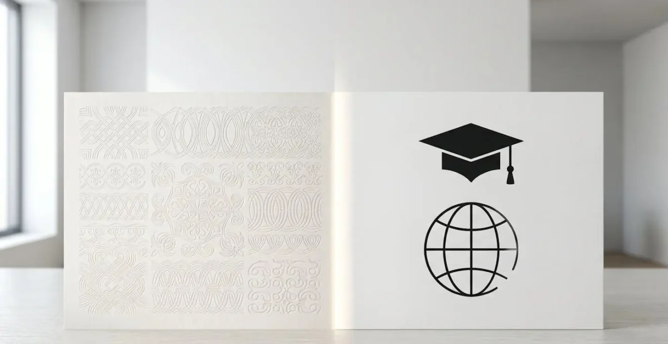 Comparaison visuelle entre titre RNCP et Grade de Master pour l'international