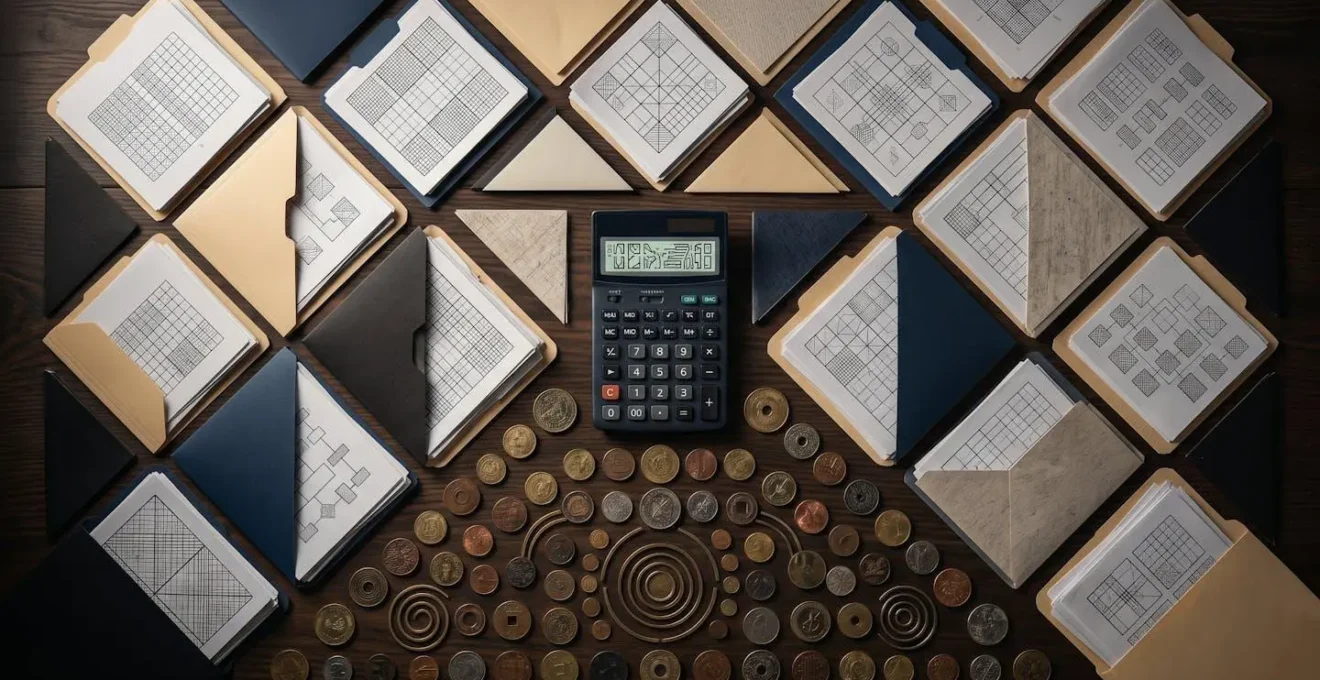 Calculatrice et documents académiques illustrant la complexité de la conversion des crédits