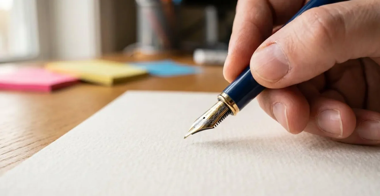 Lycéen concentré rédigeant sa lettre de motivation Parcoursup